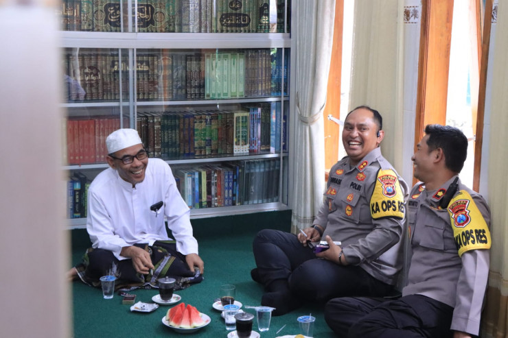 Pemantapan Harkamtibmas, Polres Ngawi Jalin Silaturahmi Dengan PCNU