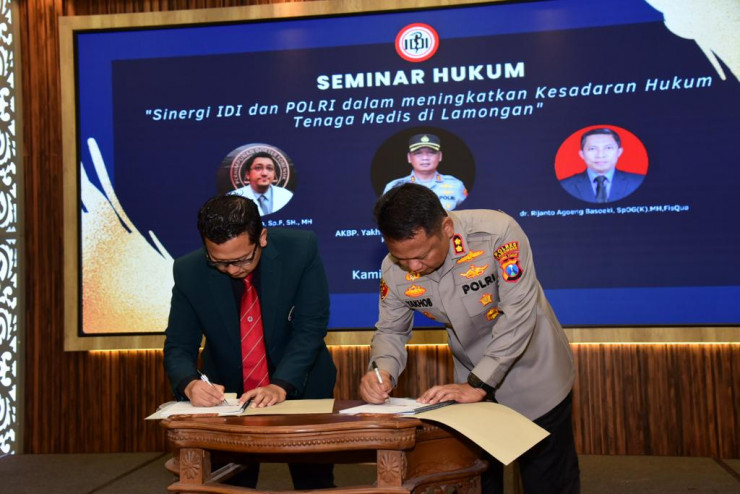 Polres Lamongan Gandeng IDI Ajak Tenaga Medis Tingkatkan Kesadaran Hukum