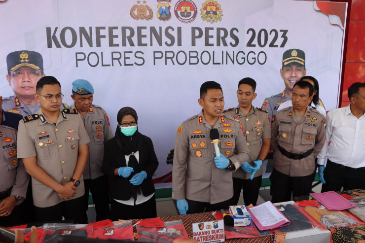 Polres Probolinggo Berhasil Amankan Tersangka Pembunuhan Bermotif Asmara