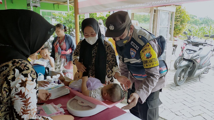 Polresta Mojokerto Dukung Pemerintah Cegah Stunting pada Anak