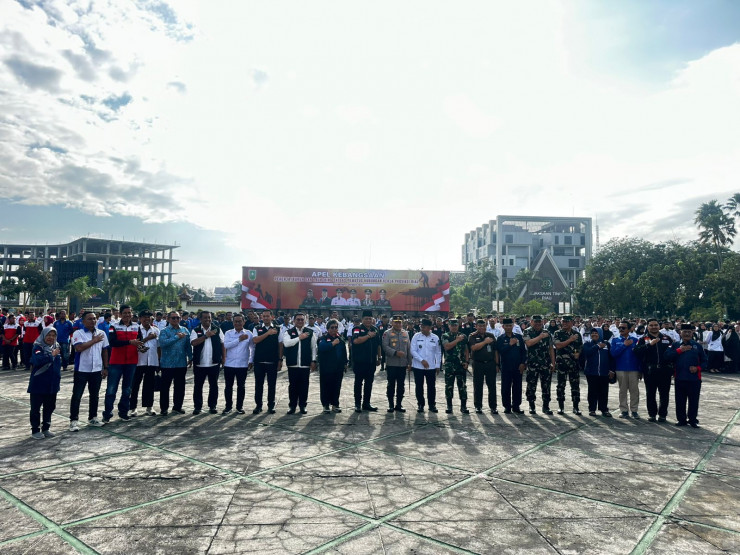 Apel Kebangsaan dan Launching Satgas PHK, Gubernur Riau Tegaskan Negara Harus Hadir Lindungi Pekerja