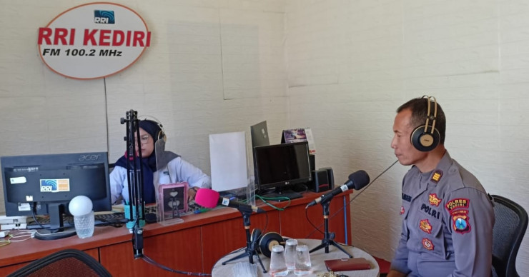 Polres Kediri Gandeng Media Sosialisasikan Harkamtibmas dan Penegakan Hukum