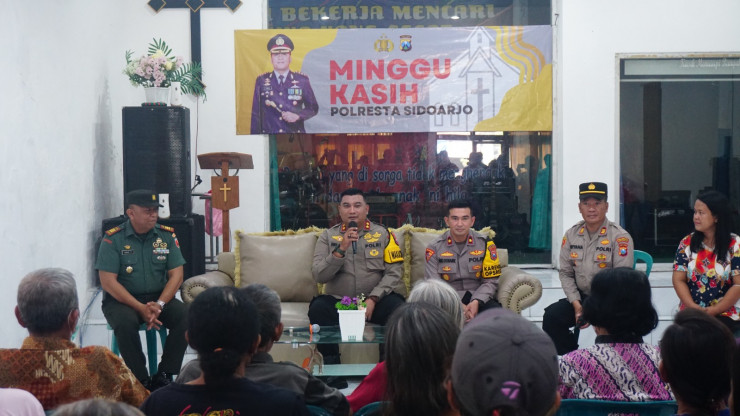 Minggu Kasih Polresta Sidoarjo, Urun Rembuk Kamtibmas dan Bakti Sosial