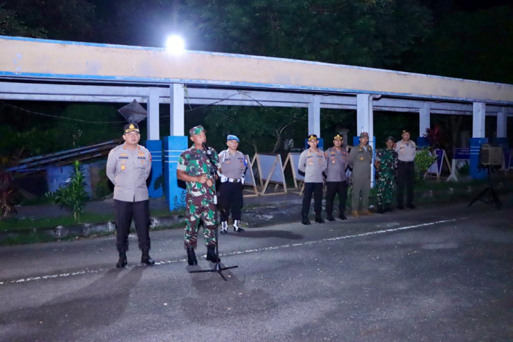 Ratusan Personel Gabungan Polres Kediri Optimalkan Patroli Cegah Konflik Pendekar Silat