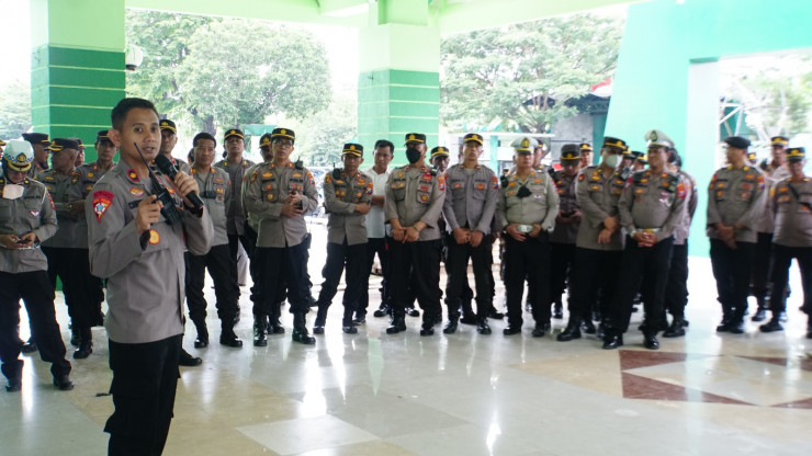 Polisi Gelar Gladi Lapang Harlah Satu Abad NU