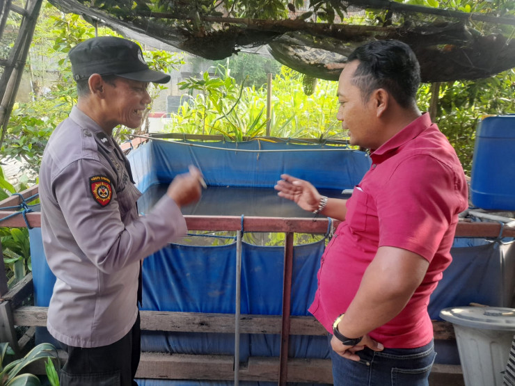 Polisi Salut dengan Upaya Warga Dukung Program Ketahanan Pangan, Kelola Lahan Kosong untuk Budidaya Ikan Lele
