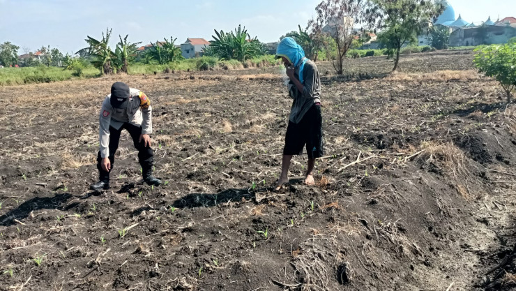 Kapolsek Taman Optimalkan Ketahanan Pangan
