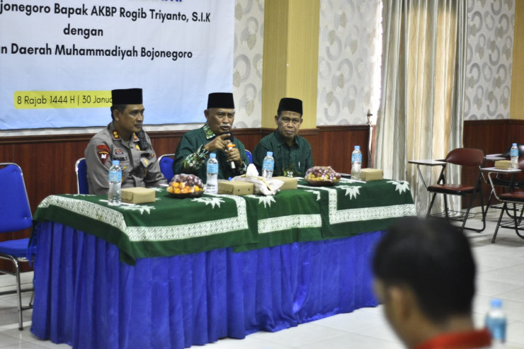 Kapolres Bojonegoro Silaturahmi ke PD Muhammadiyah Perkuat Harkamtibmas