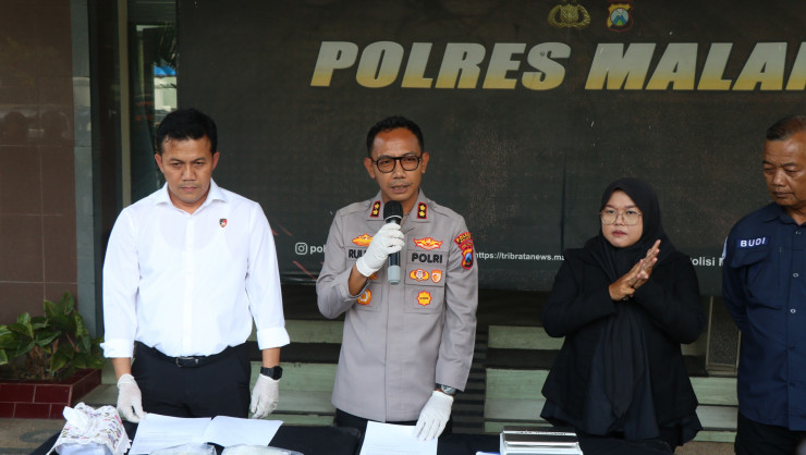 Polres Malang Gagalkan Peredaran 1,1 Kg Sabu dan Ribuan Ekstasi Asal Jakarta