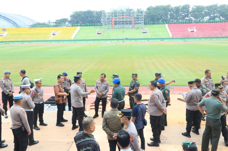 Kapolda Jatim Cek Gor Delta Sidoarjo, Pastikan Kesiapan Pengamanan Harlah Satu Abad NU